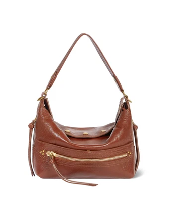 NUEVO Bolso Bandolera Jerome Dreyfuss Lucky Hobo Piel de Cabra Ruido Marrón Foto 1 de 4