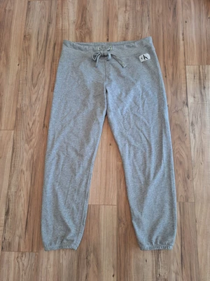 Calvin Klein Mujer Terry Francés Salón Jogger Pantalones Sudaderas Gris Grande Algodón Bl Foto 1 de 4