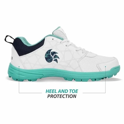 DSC Belter Cricket Men's Shoes | Size: US 9 | Color: Sea Green-White - Image 1 of 4