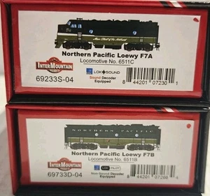 InterMountain N Scale EMD F7 A&B Diesel NP Loewy #6511C #6511B w/LokSound  - Picture 1 of 4