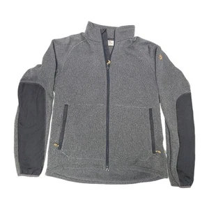 Fjallraven 87317 Ovik Fleece Zip Sweater Mens Medium Gray Mock Neck  - Picture 1 of 10