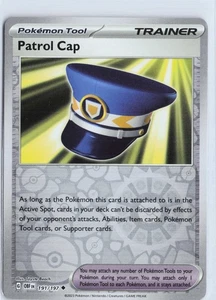 Gorra de patrulla (191/197), SV03: llamas de obsidiana, holograma inverso, poco común - Imagen 1 de 2