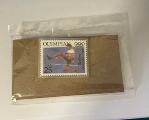 Olympian 25c Stamp Ray Ewry 1900 1904 1908 1.5” Wide Lapel Tack Pin In Package - Picture 1 of 3