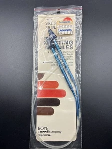 BOYE Blue Aluminum Circular Knitting Needles Size 9 36 In. Nylon Cable - Picture 1 of 3