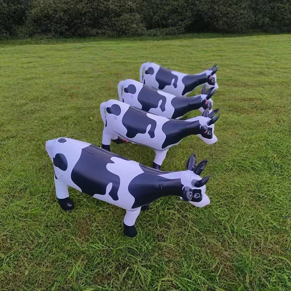 Brinquedo inflável fofo animal fazenda animal decoração de aniversário grande 90cmx60cm vaca - Imagem 1 de 4