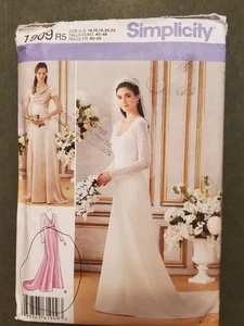 1909 Simplicity Elegant A-Line Bride & Bridesmaids Dresses Misses' Sz (14-22) UC - Picture 1 of 4