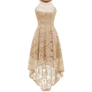 Women's Halter Floral Lace Cocktail Party Dress Size 3XL - Picture 1 of 7