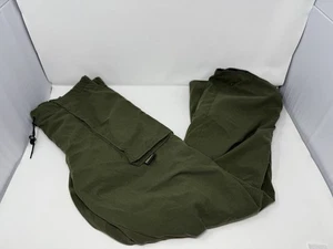 10x Gore-Tex Nylon Rain Pants Men's Large 36-38 Green Hunting Outdoors - Picture 1 of 10
