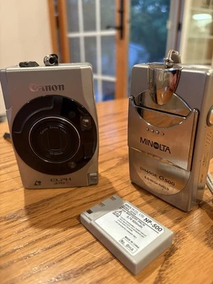 2 Untested Cameras: Canon ELPH 370Z 35mm & Minolta Dimage G500 5.0Mp Digital - Image 1 of 4