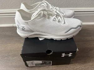 Scarpe da corsa Under Armour HOVR Sonic 6 UA da uomo bianche taglia 9 curry tempo libero - Foto 1 di 7