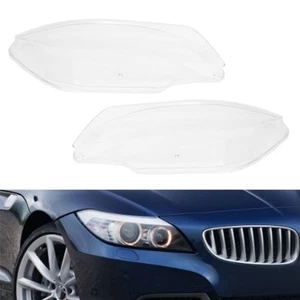 Left & Right Headlight Cover Headlamp Lens Cover Clear For 2009-2016 BMW Z4 E89 - Foto 1 di 12