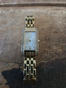 Orologio Vintage Citizen Eco Drive Donna Tono Oro Gemma Acciaio Funzionante - Foto 1 di 8