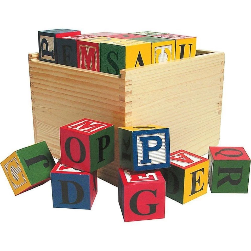 Schylling ABC Big Blocks - 48 Piece Wood Alphabet Blocks - Image 1 of 1