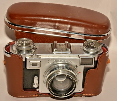 CÁMARA RF VINTAGE ZEISS IKON CONTAX IIa ESFERA NEGRA CON SONNAR 50mm, lente f2 y CS. Foto 1 de 4