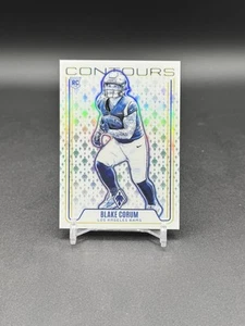 Blake Corum - 2024 Panini Phoenix Teal Prizm Contours /40 - (RC) CON-BCM - Rams - Bild 1 von 4