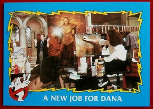 GHOSTBUSTERS II - Card #10 - A NEW JOB FOR DANA - TOPPS 1989