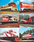 pc9968 postcard Railroad Engines SIX all MOBSC Lot #8