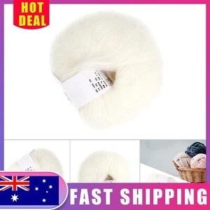 Anti-Pilling White Angora Mohair Wool Yarn for Durable Knitwear - Picture 1 of 17