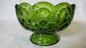 L E Smith Moon & Star Green Bowl - Imagen 1 de 11