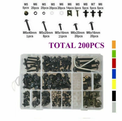 200x Fairing Bolt Kit body Clip screws For DUCATI 1299 1199 899 Panigale /S/R - Image 1 of 4