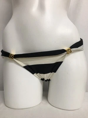 VIX JAMBO BIA L TUBE FULL BIKINI SWIM BOTTOMS BLACK WHITE STRIPED SMALL NEW! $98 - Image 1 of 3