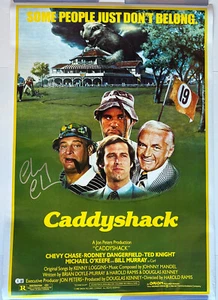 Chevy Chase Signed CADDYSHACK Movie Poster autographed 27" x 40" Beckett BAS coa - Picture 1 of 4