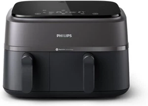 PHILIPS NA350/00 Airfryer 3000 Series Dual Basket Capacità 9L (3L+6L) Aria Calda f - Foto 1 di 4
