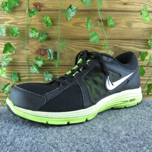 Nike Dual Fusion Run Men Sneaker Shoes Size 10.5 Medium Black Fabric Lace Up - Picture 1 of 10
