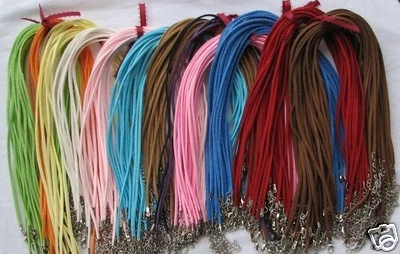 1 Soft Leather Suede Cord Necklace Chain  For Charm Pendant Your Choice of Color - Image 1 of 2