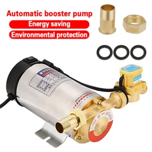 220V 100W Household Automatic Boost Pump Stainless Steel Tap Water Pipeline AU - Picture 1 of 8