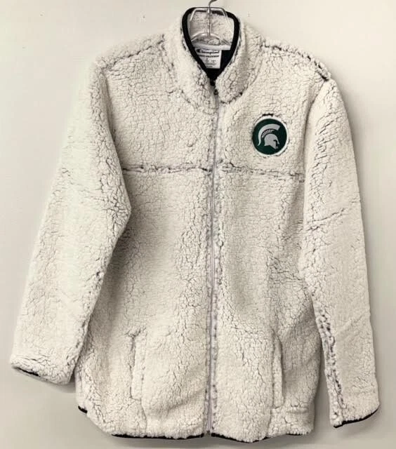Chaqueta Sherpa Champion Michigan State Cremallera Completa Licencia NCAA Adulto Pequeña Foto 1 de 1
