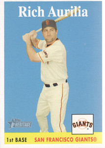 2007 Topps Heritage Baseball #268 Rich Aurilia San Francisco Giants