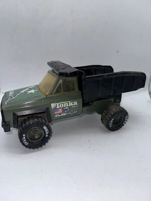 G.I. Camión de volteo Joe Tonka Steel Brigade acción inclinable militar RARO Foto 1 de 4