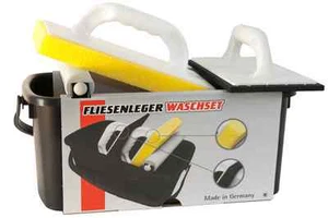 10l Wascheimer Fliesenwascheimer Waschset Hydroschwamm Fugenbrett Ausfugebrett - Bild 1 von 3