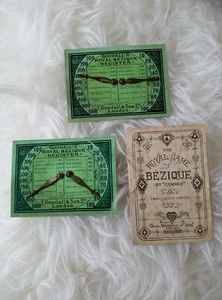 Antique Goodall CAMDEN ROYAL GAME OF BEZIQUE Rules (25th Edn) & 2 registers - Picture 1 of 3