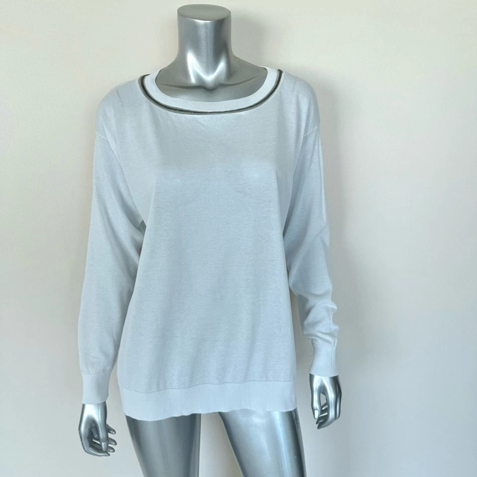 Brunello Cucinelli women cotton sweater size 6US Authentic Retail 950$ - Image 1 of 4