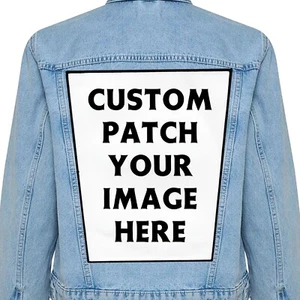 Custom Groß Wunsch Bild Rücken Aufnäher Flicken Zum Aufbügeln Aufbügler Patch - Bild 1 von 11