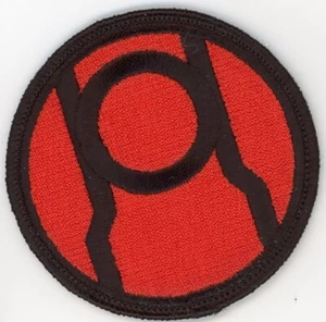 PATCH GREEN LANTERN LANTERN CORPS RED  IRON ON - Picture 1 of 1
