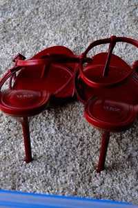 HIGH-HEEL STRAPPY SANDALS - Red ZARA Size 40 - Picture 1 of 8