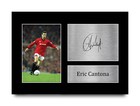 Eric Cantona Signed A4 A3 Framed Printed Autograph Man United Print Gift