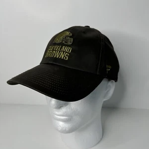 Cleveland Browns NFL Fanatics Faux Leather Look Waxed Canvas Ball Cap Dad Hat - Picture 1 of 14
