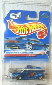 1998 First Editions Hot Wheels '40 FORD #654 Dark Blue w/ 5 Spokes - Picture 1 of 3