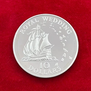 10 Dollars OECS, 1981, Hochzeit von Prince Charles und Lady Diana, Silber, PP - Bild 1 von 2