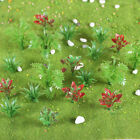 90Pcs Mini Model Trees Plants Flowers Green Shrubs Bush Model for DIY Sand Table
