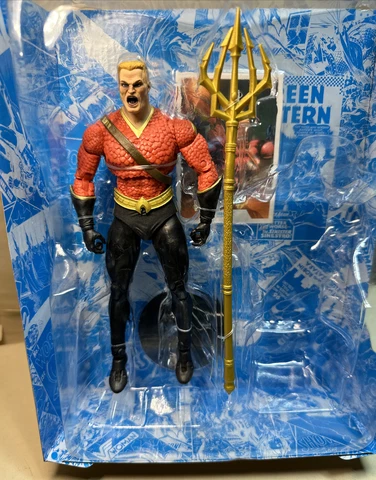 DC Multiverse McFarlane AGUAMAN Flashpoint 7” Figure No Cyborg BAF LOOSE Cover