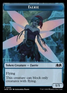 1x MTG - FAERIE Token #05 - Wilds of Eldraine - Picture 1 of 1