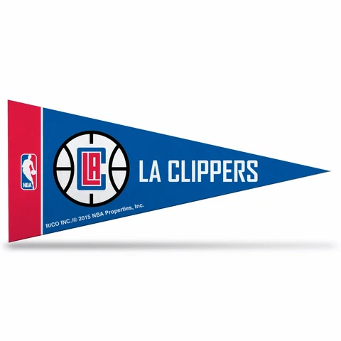 6 Los Angeles Clippers Mini Pennants. . Felt. 4" x 9"   #225/802 Cover