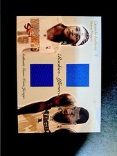 CARMELO ANTHONY TRACY McGRADY 03-04 SKYBOX AUTOGRAPHICS DUAL JERSEY #79/500