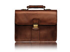 Visconti Leather Briefcase 01775 genuine 100% leather 