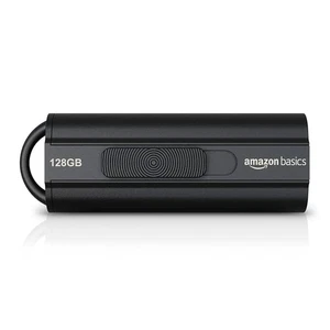 Amazon Basics - 128 GB, USB 3.1-Flash-Laufwerk, Lesegeschwindigkeit bis zu 130 MB/s, schwarz - Bild 1 von 4